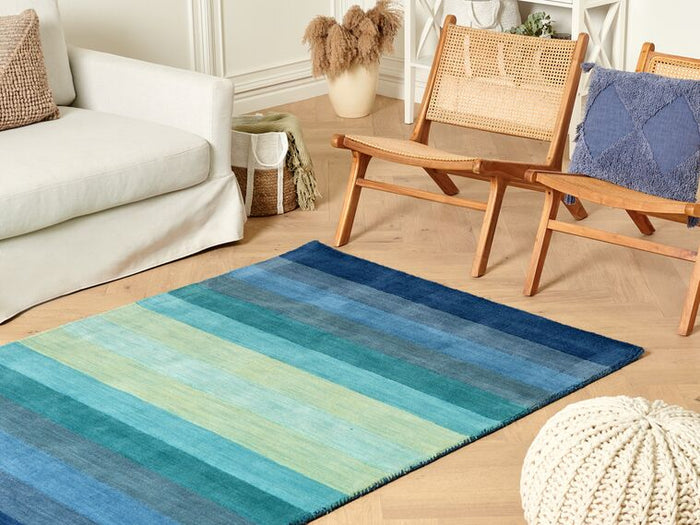Ombre Blue-Green Striped